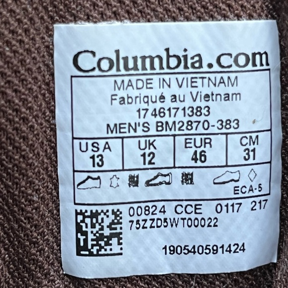 Columbia hiking shoes - Picture 3 of 3